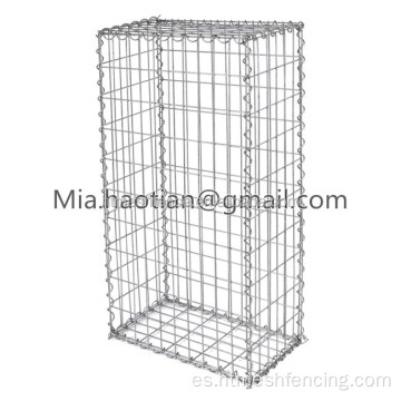 Caja de malla soldada galvanizada para la pared de retención